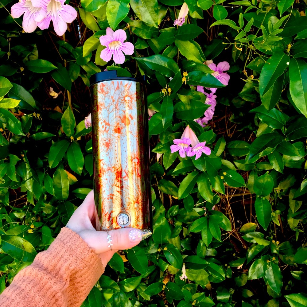 Starbucks Coffee 2018 Vacuum Insulated Stainless Steel Tumbler Flowers Cactus
